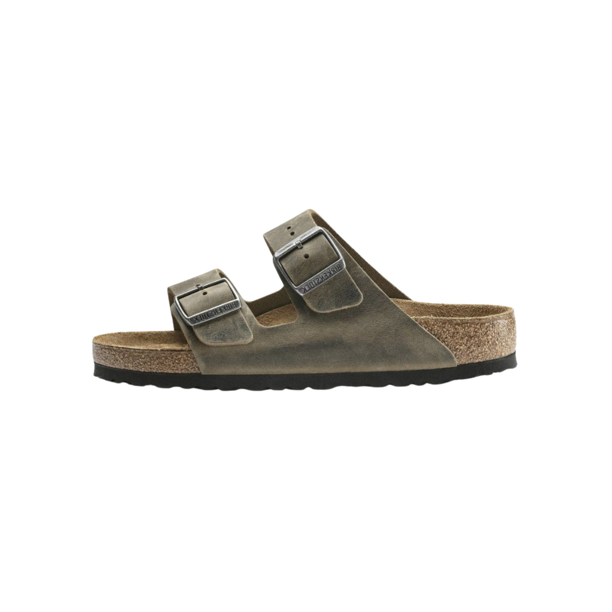 Birkenstock Arizona Soft Footbed Oiled Leather Faded Khaki Sandal