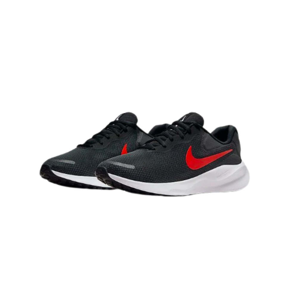 Nike Revolution 7 Unisex Running Shoe Black/White/University Red - FB2207 003