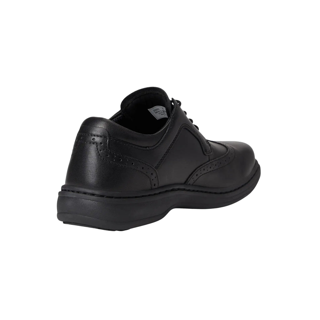 Orthofeet Men's Moreno Leather Orthotic Walking Shoes - Black