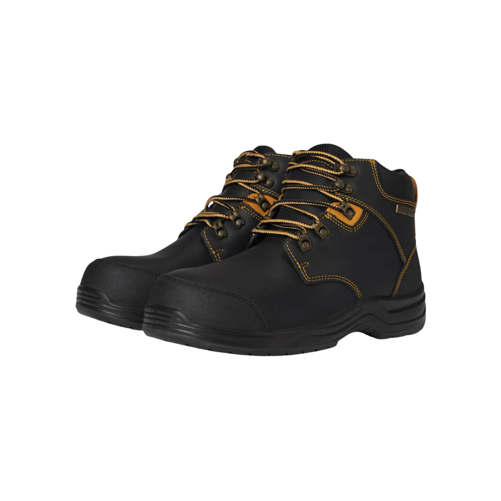 Orthofeet Men’s Granite Waterproof Work Boots – Black