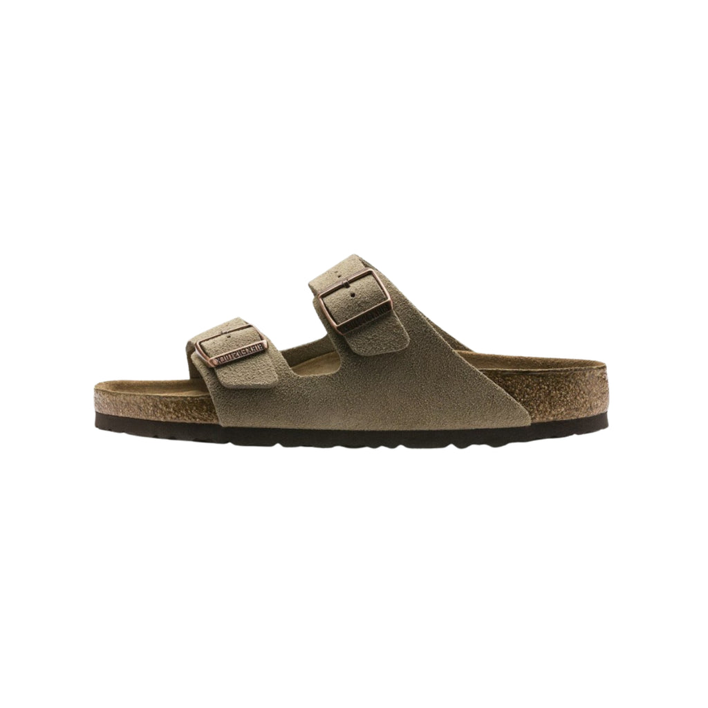 Birkenstock Arizona Soft Footbed Suede Unisex Sandal - Taupe