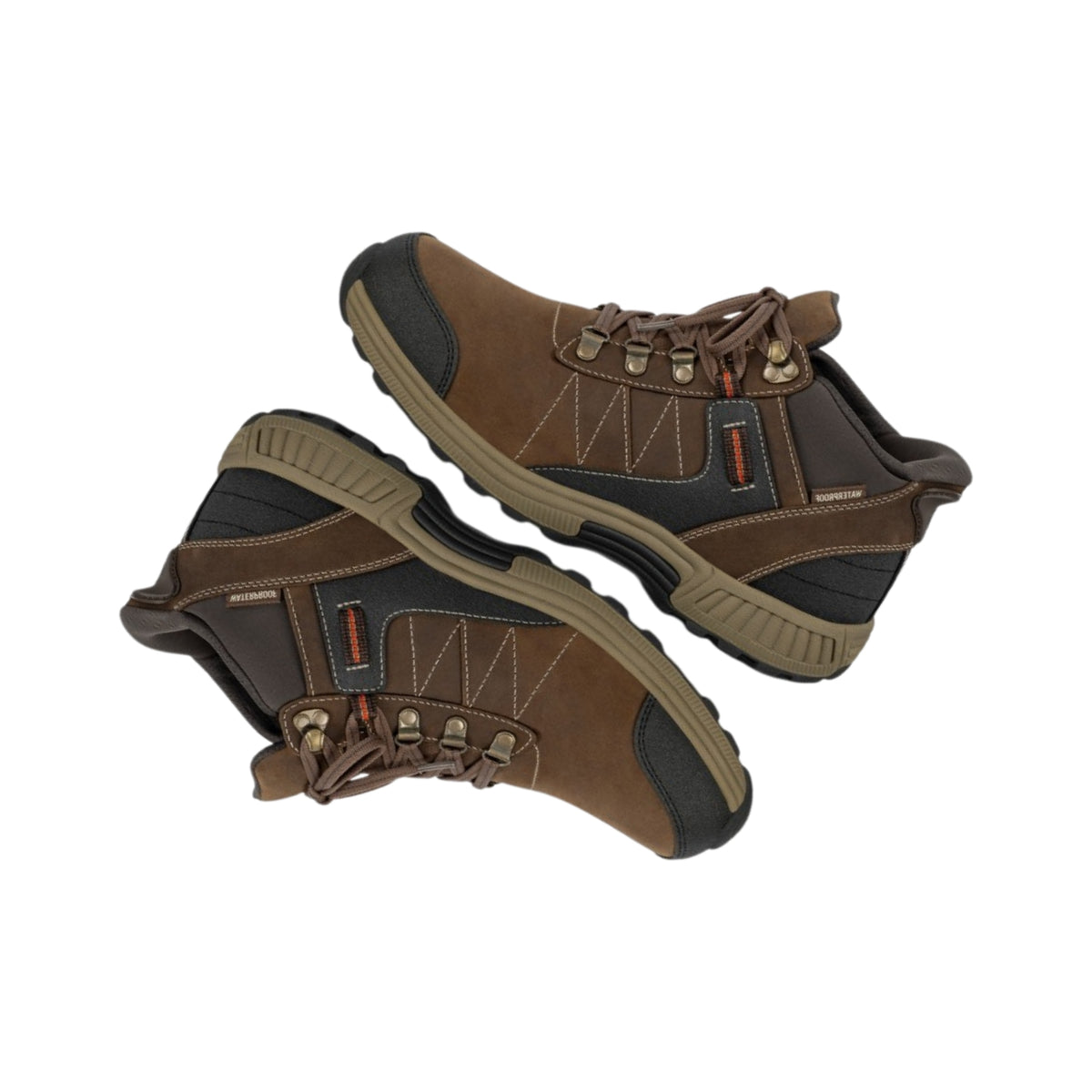 Orthofeet Men's Dalton Hands-Free Waterproof Hiking Boot – Brown