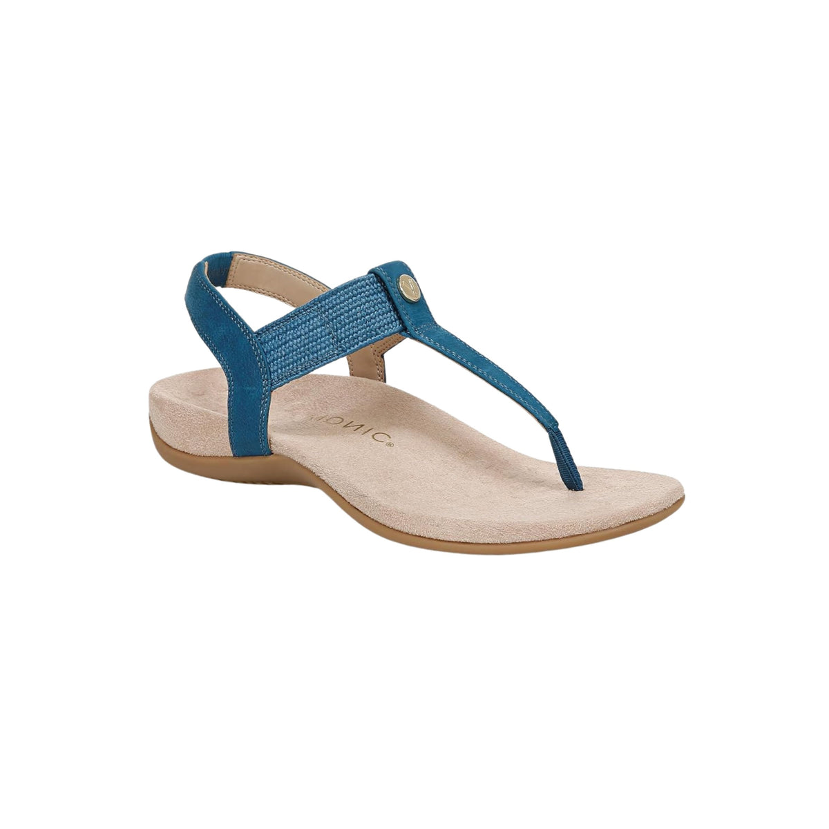 Vionic Brea Toe Post Slingback Sandal Celestial Teal Nubuck I9863L5403