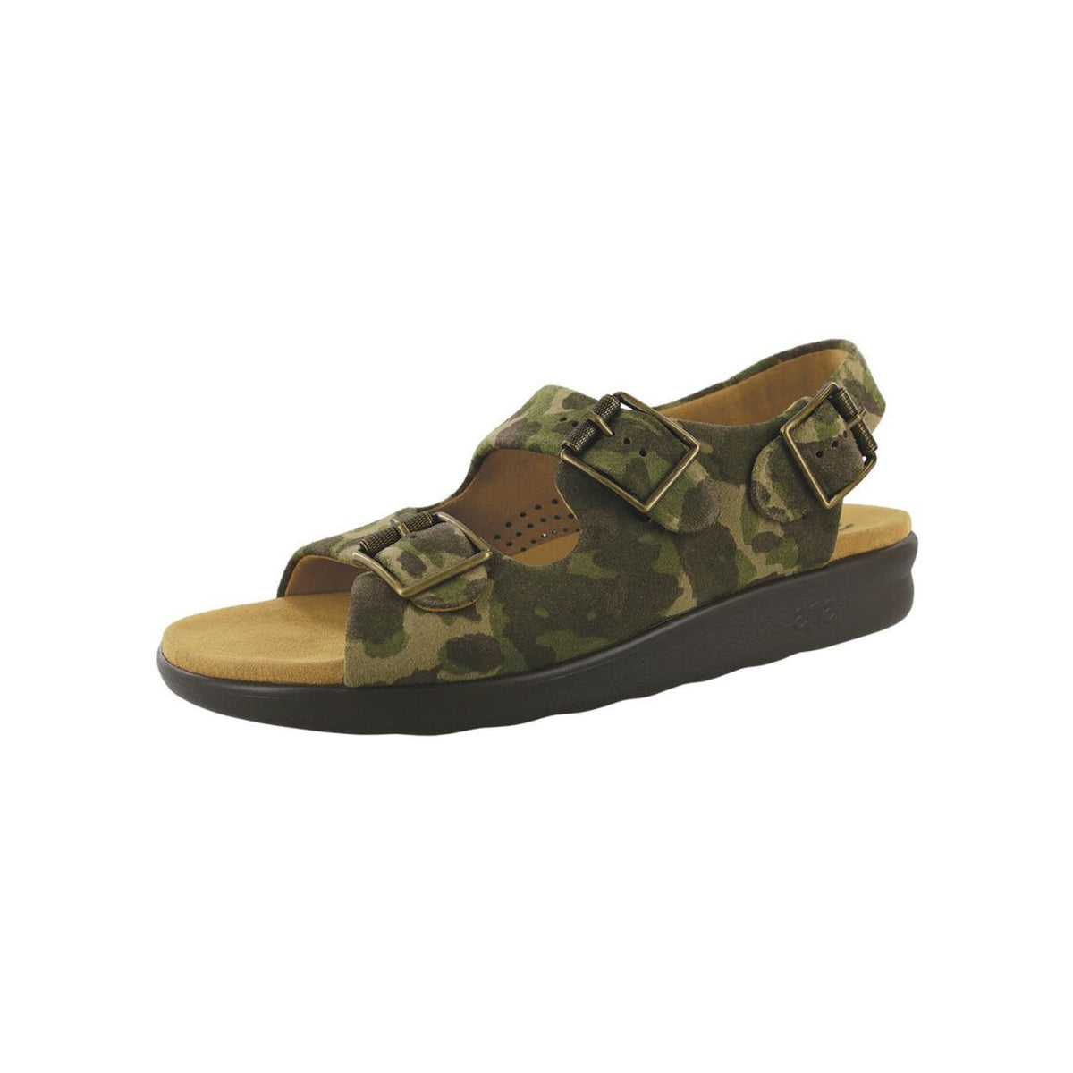 SAS Men's Bravo Leather Adjustable Comfort Sandal – Camo