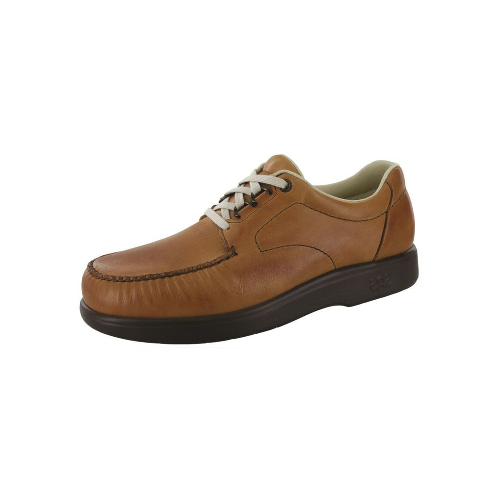 SAS Men's Bout Time Lux Leather Hand-Sewn Moccasin Shoe – Hazel