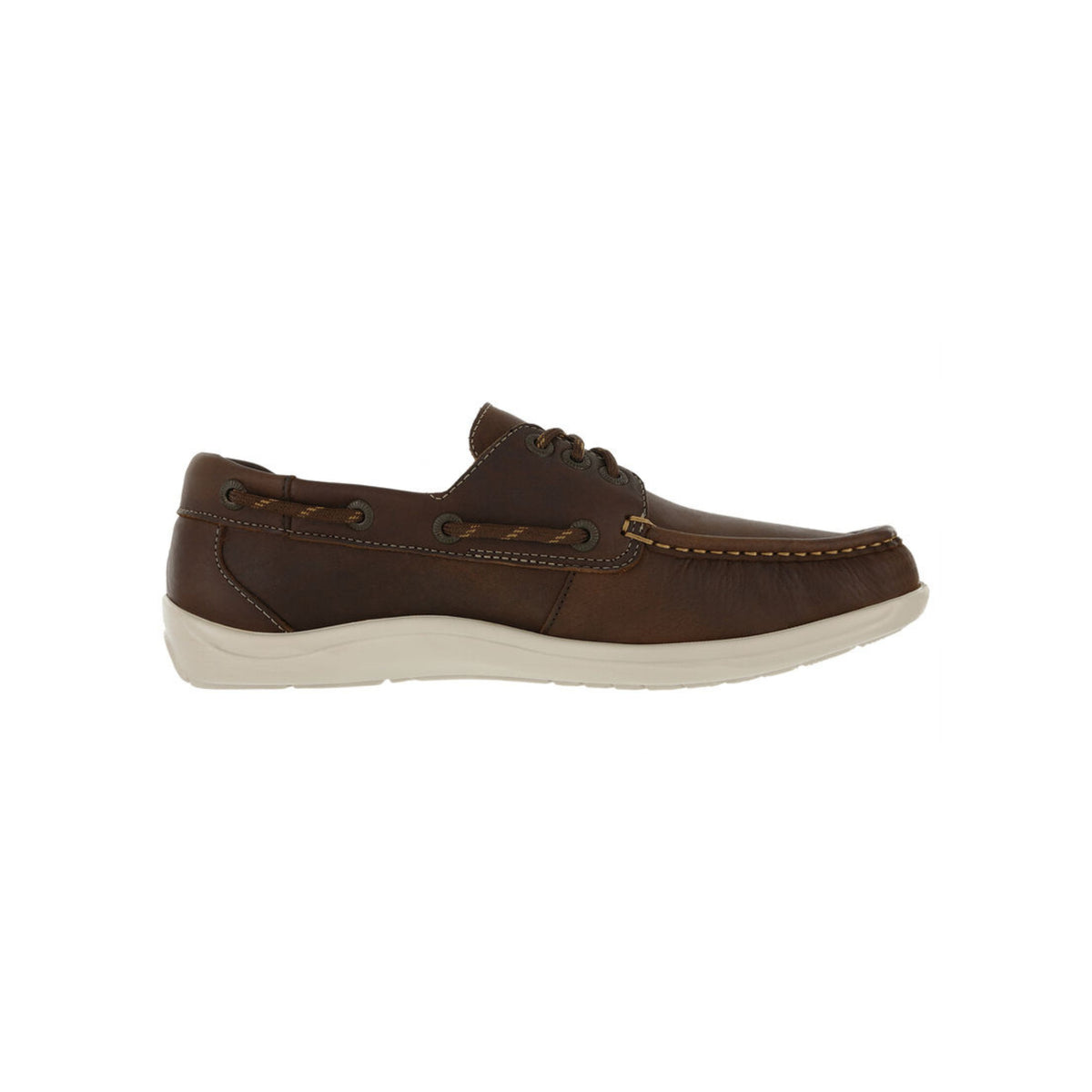SAS Men's Decksider Hand-Sewn Leather Boat Shoe – New Briar