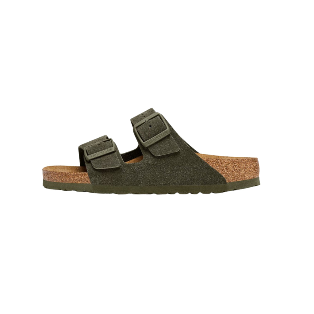 Birkenstock Arizona Suede Unisex Leather Sandal - Thyme 1025720