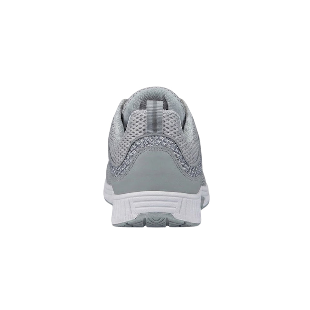 Orthofeet Men’s Edgewater Stretch Knit Orthopedic Walking Shoes – Gray