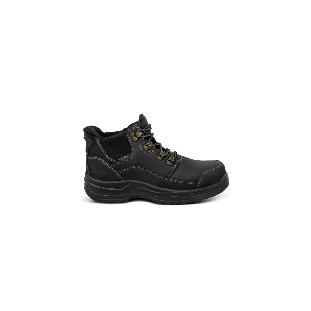 OrthoFeet Women's Quartz Slip-Resistant Work Boot - Black