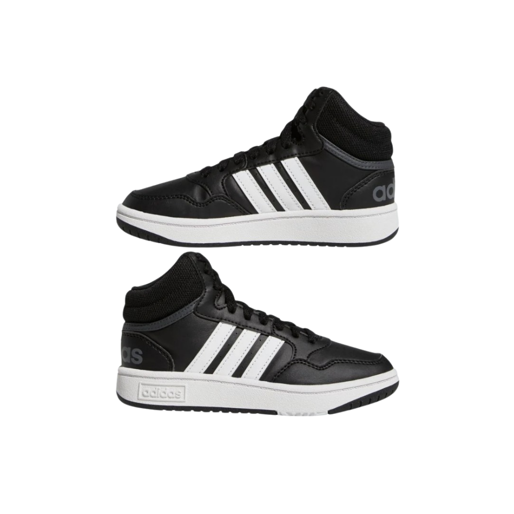 Adidas Kids Hoops Mid 3.0 K - Core Black / Cloud White - GW0402