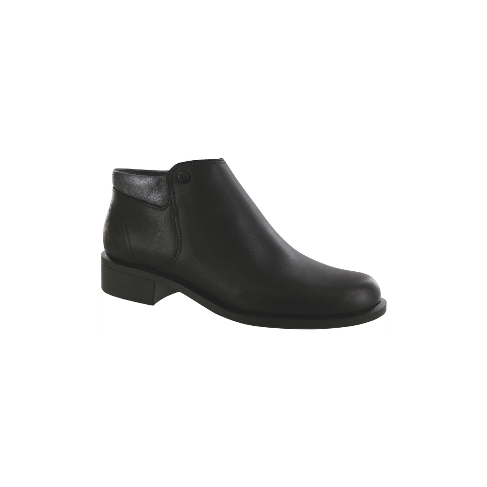 SAS Women's Bethany Leather Ankle Boot - Comfort Slip-On - Incense