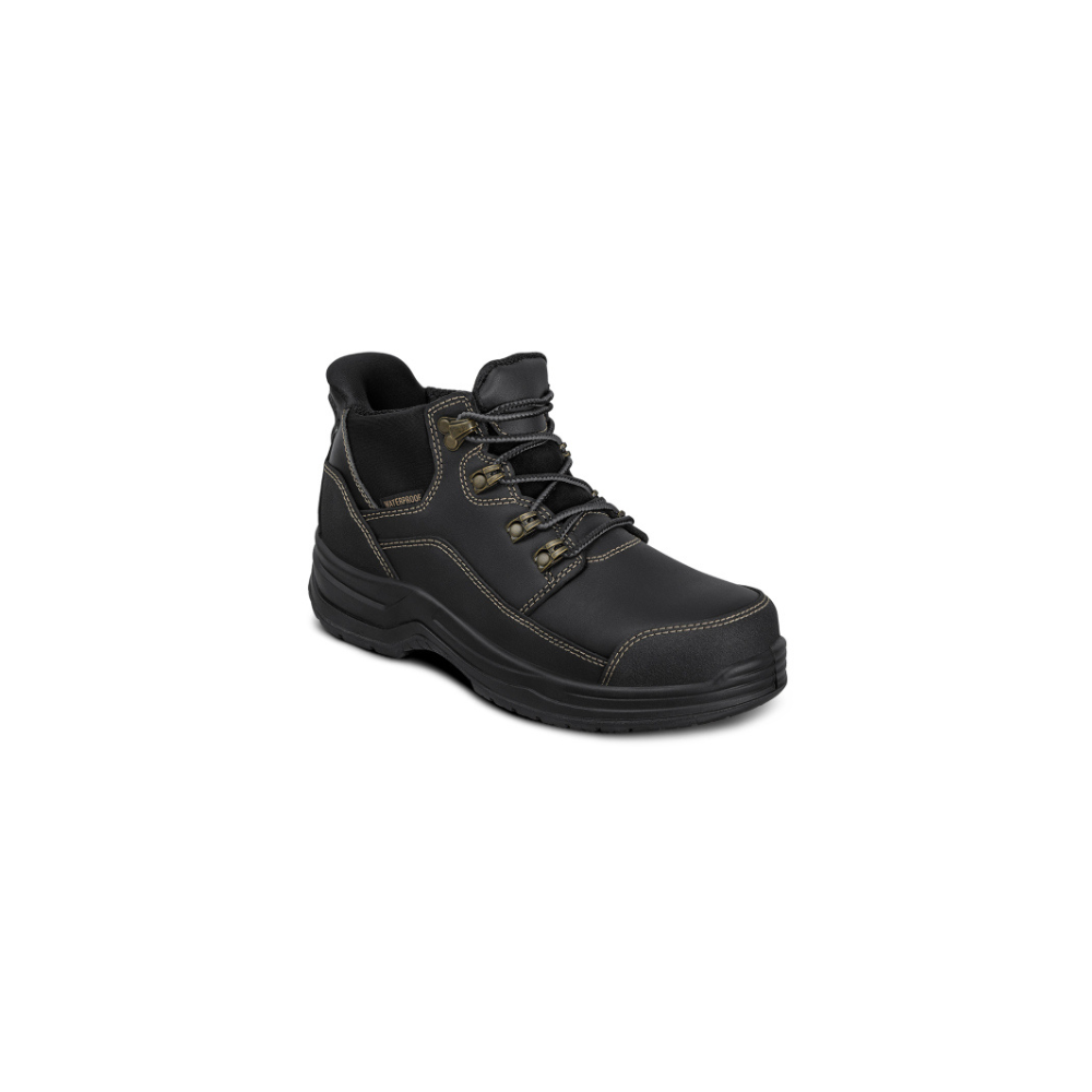 OrthoFeet Women's Quartz Slip-Resistant Work Boot - Black