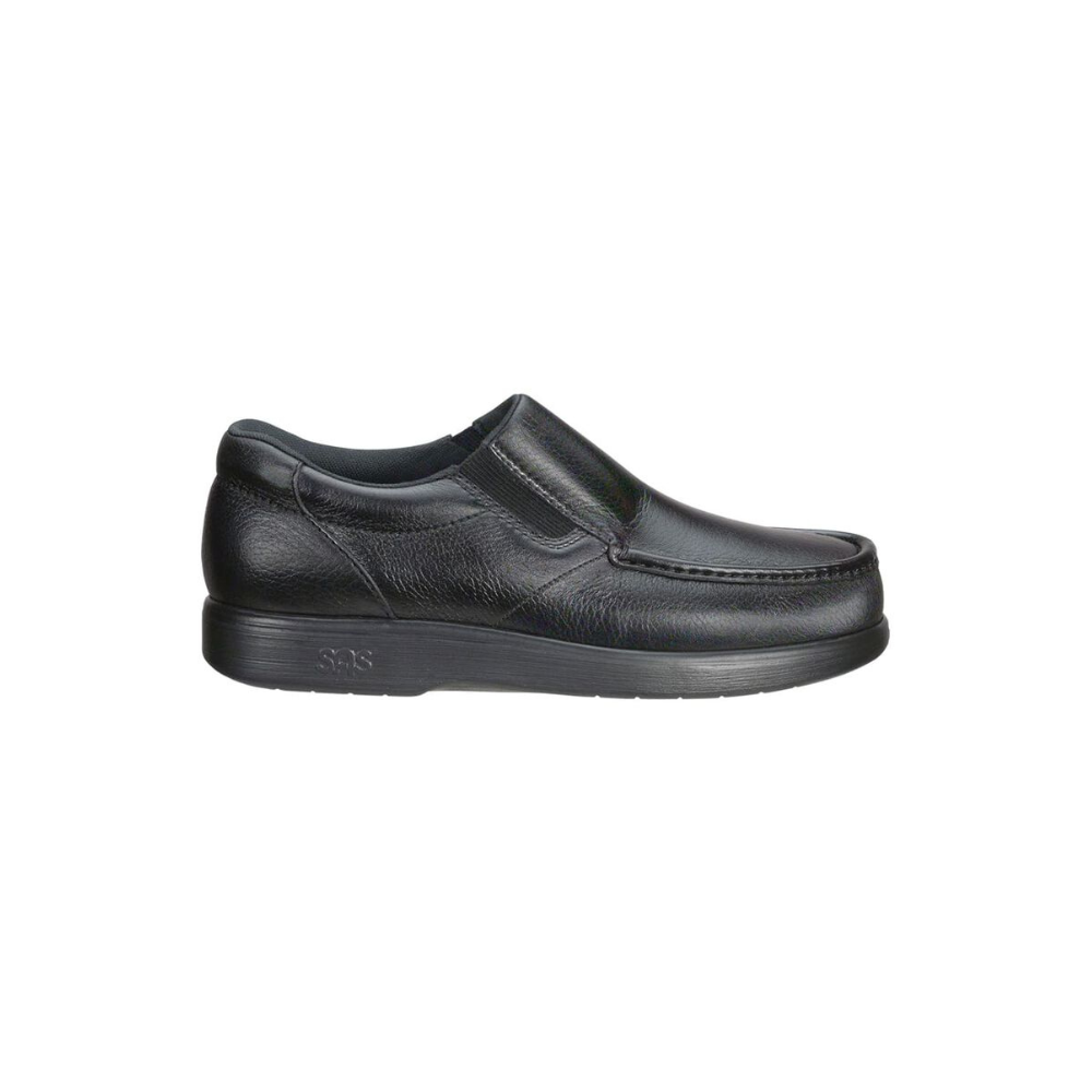 SAS Men's Side Gore - Leather Loafer - Black