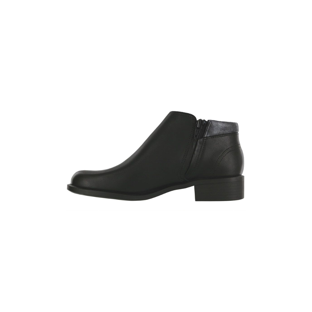SAS Women's Bethany Leather Ankle Boot - Comfort Slip-On - Incense