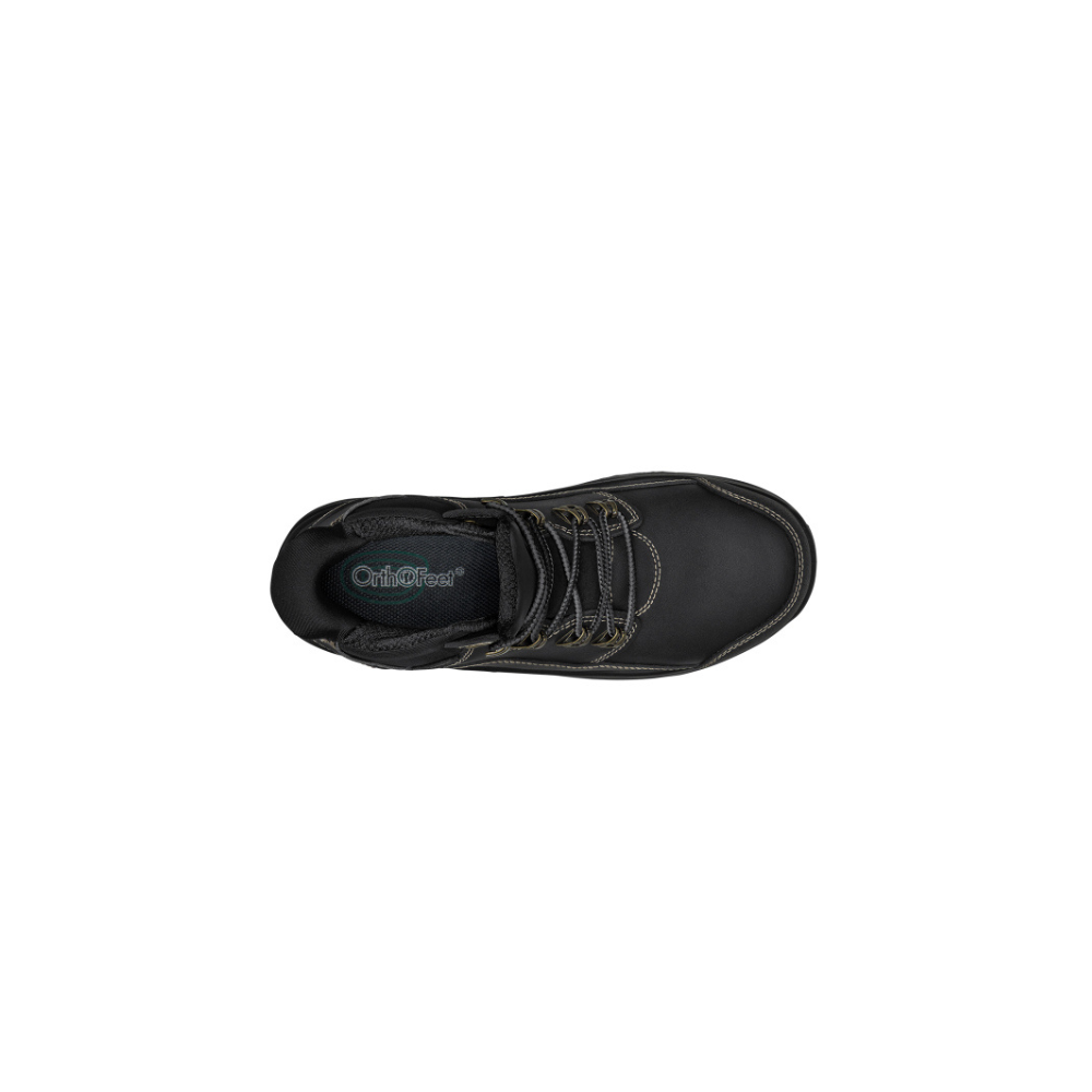 OrthoFeet Women's Quartz Slip-Resistant Work Boot - Black