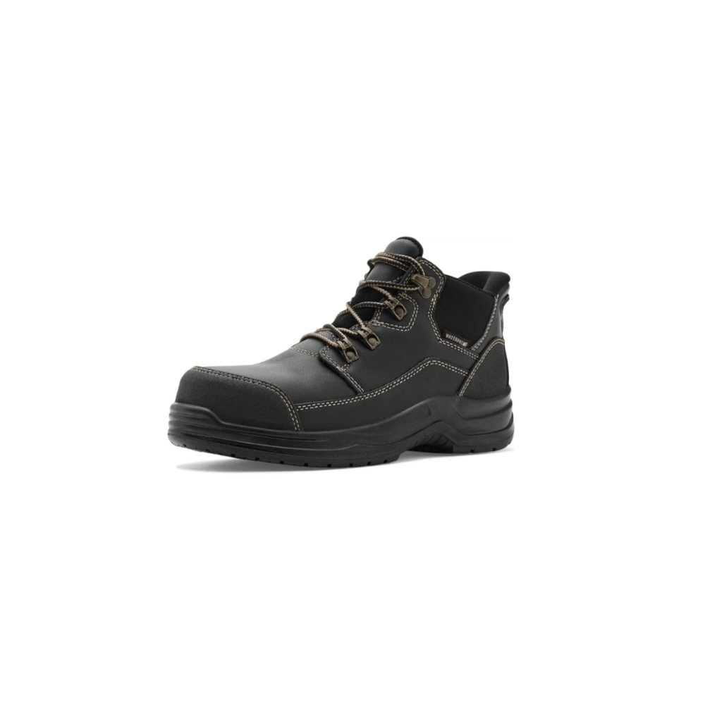 OrthoFeet Women's Quartz Slip-Resistant Work Boot - Black