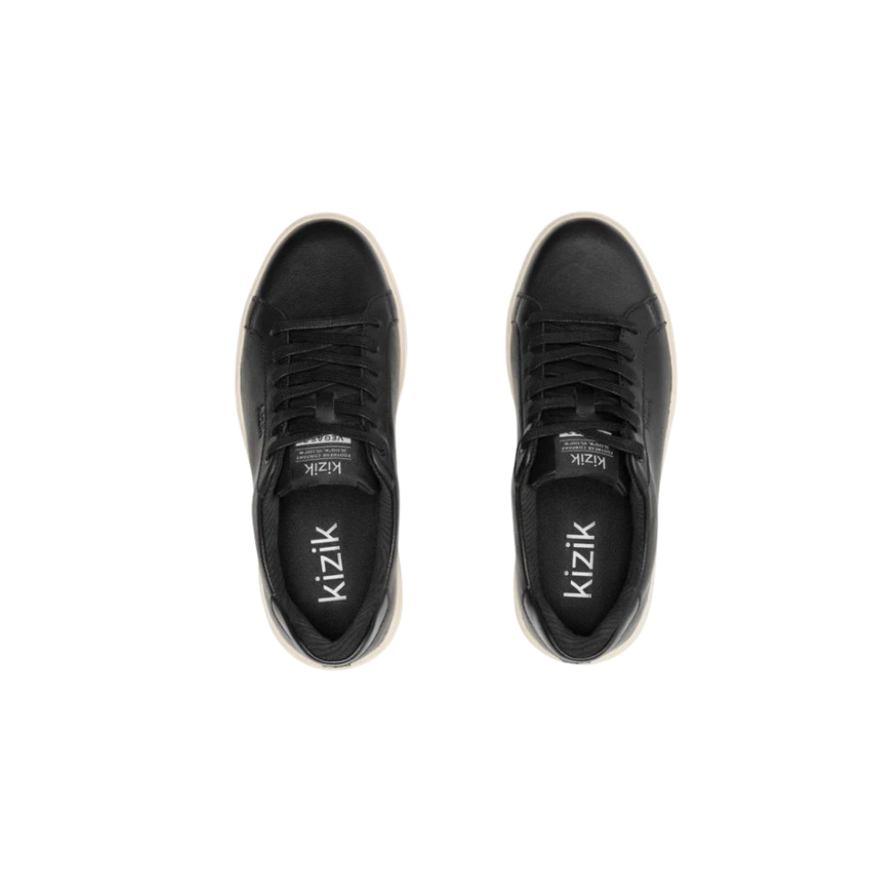 Kizik Women's Vegas 2 Hands Free Leather Sneakers - Black/Pristine