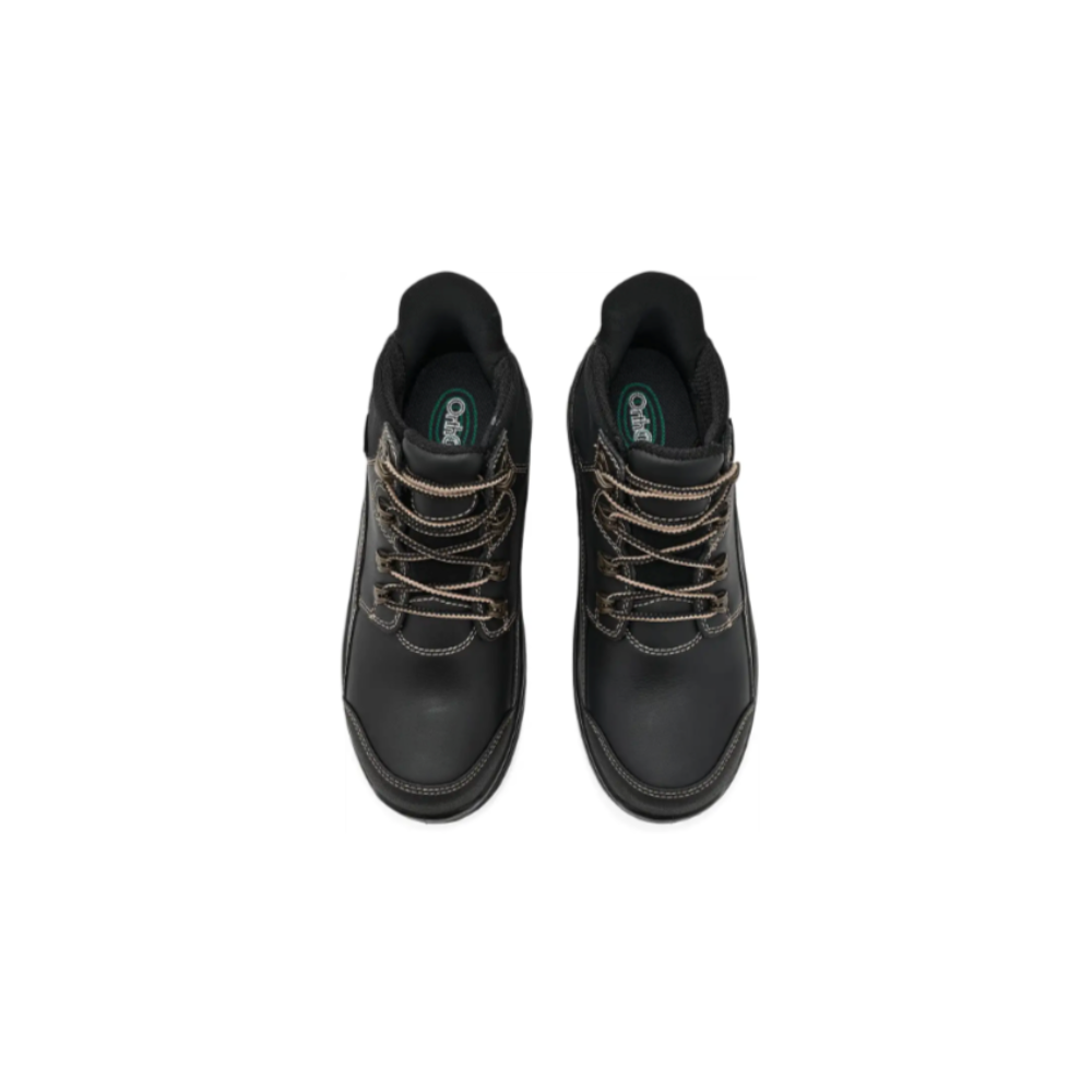 OrthoFeet Women's Quartz Slip-Resistant Work Boot - Black