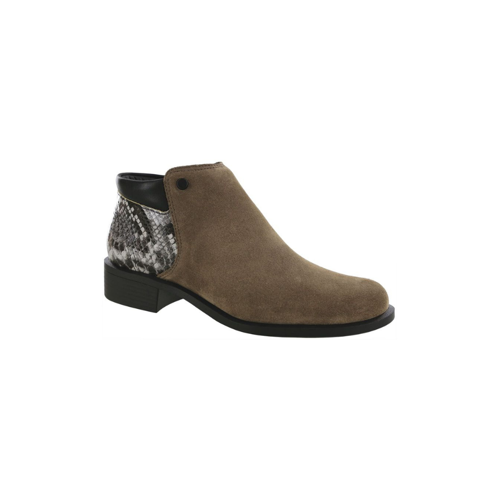 SAS Women's Bethany Leather Ankle Boot - Comfort Slip-On - Tumbleweed