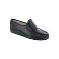 SAS Women's Classic - Leather Comfort Slip-On Loafer - Navy