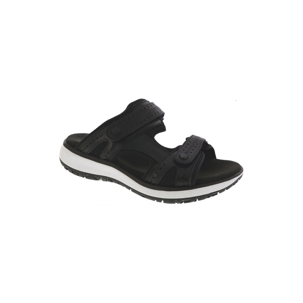 SAS Women's Embark Slide - Leather Sandal - Black