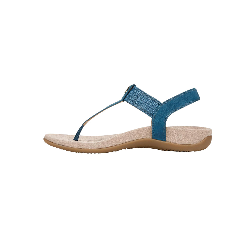 Vionic Brea Toe Post Slingback Sandal Celestial Teal Nubuck I9863L5403