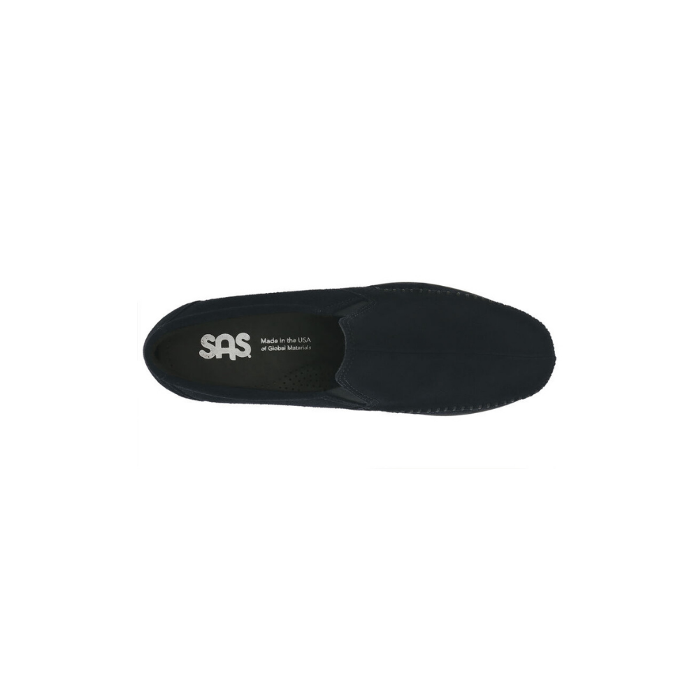SAS Women's Dream - Leather Comfort Slip-On Loafer - Charcoal Black
