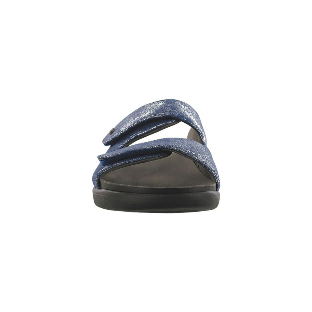 SAS Women's Cozy - Comfort Adjustable Sandal - Silver Blue
