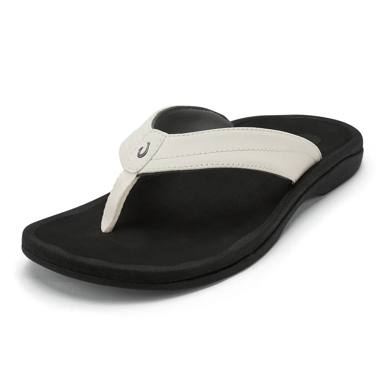 OluKai Women's 'Ohana Sandal – Bright White/Black