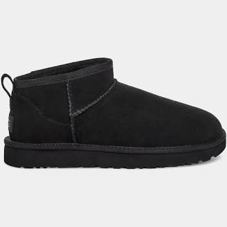 UGG Women's Classic Ultra Mini Boots - Black Suede