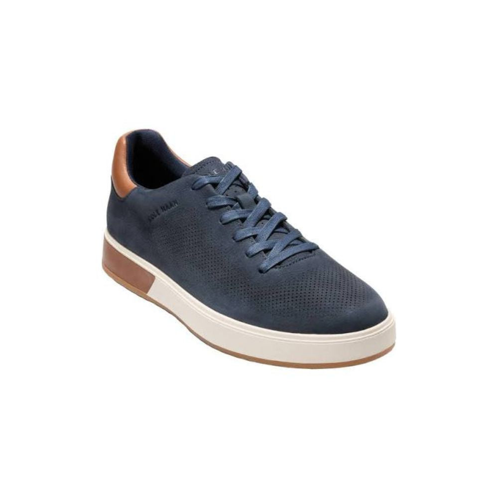 Cole Haan Men’s GrandPrø Angleace Sneakers – Navy Blazer / British Tan / Gum