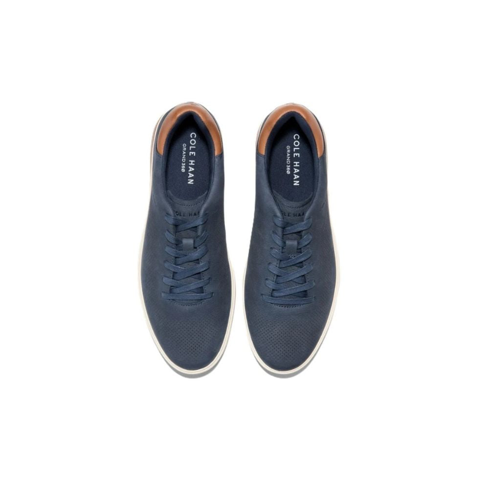 Cole Haan Men’s GrandPrø Angleace Sneakers – Navy Blazer / British Tan / Gum