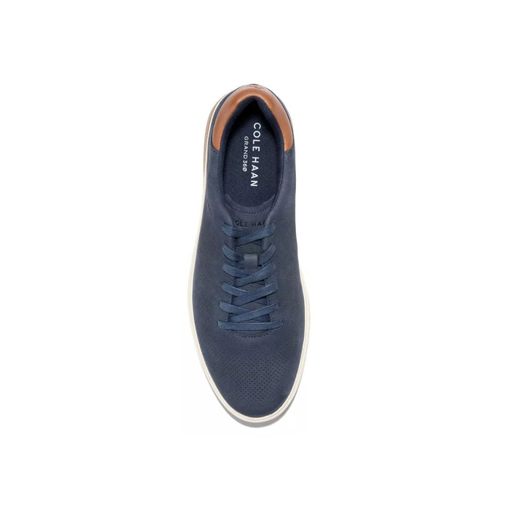 Cole Haan Men’s GrandPrø Angleace Sneakers – Navy Blazer / British Tan / Gum