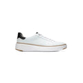 Cole Haan Men’s GrandPrø Topspin Leather Sneakers – Optic White/Black