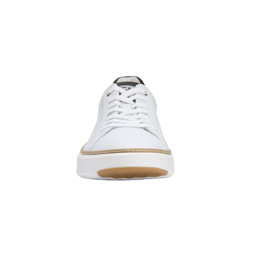 Cole Haan Men’s GrandPrø Topspin Leather Sneakers – Optic White/Black
