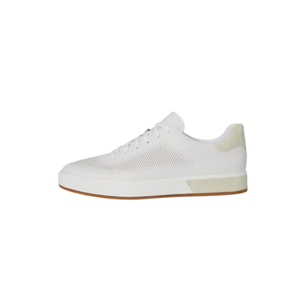 Cole Haan Men’s GrandPrø Angleace Sneakers – Optic White / Silver Birch