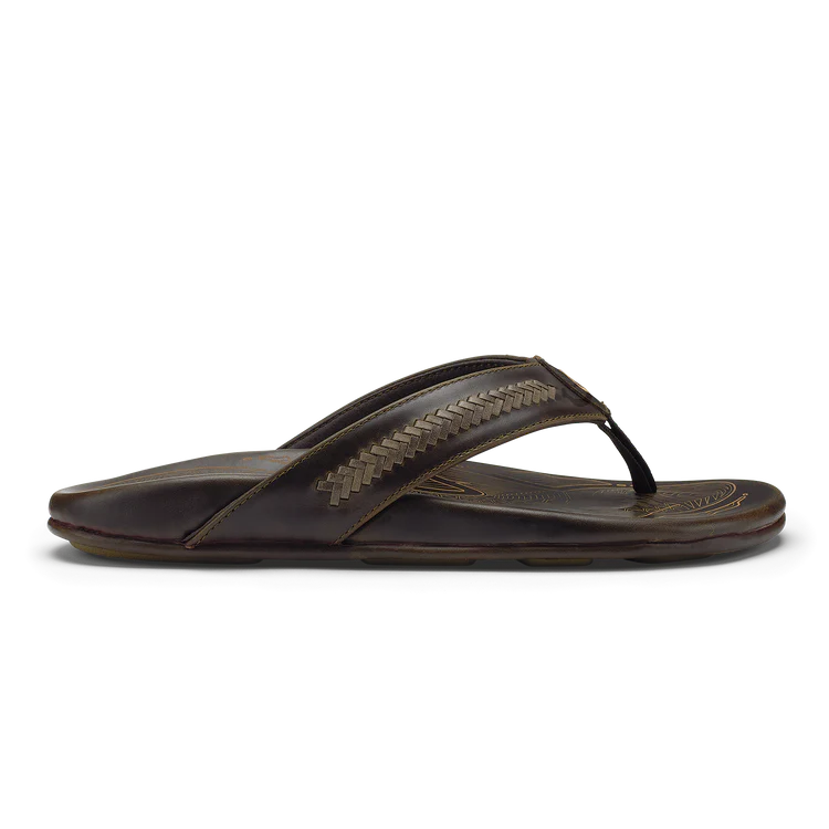 OluKai Men's Mea Ola Mano Leather Sandals