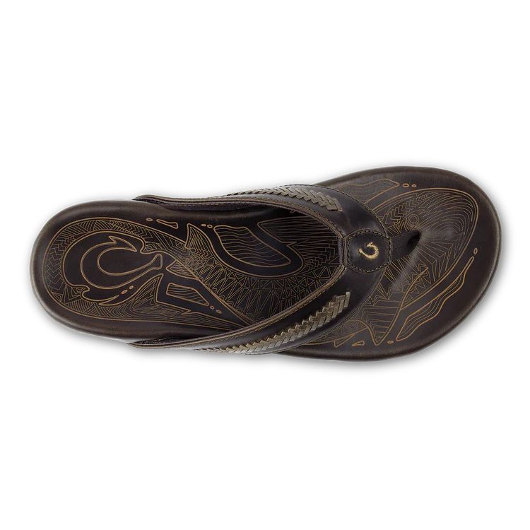 OluKai Men's Mea Ola Mano Leather Sandals