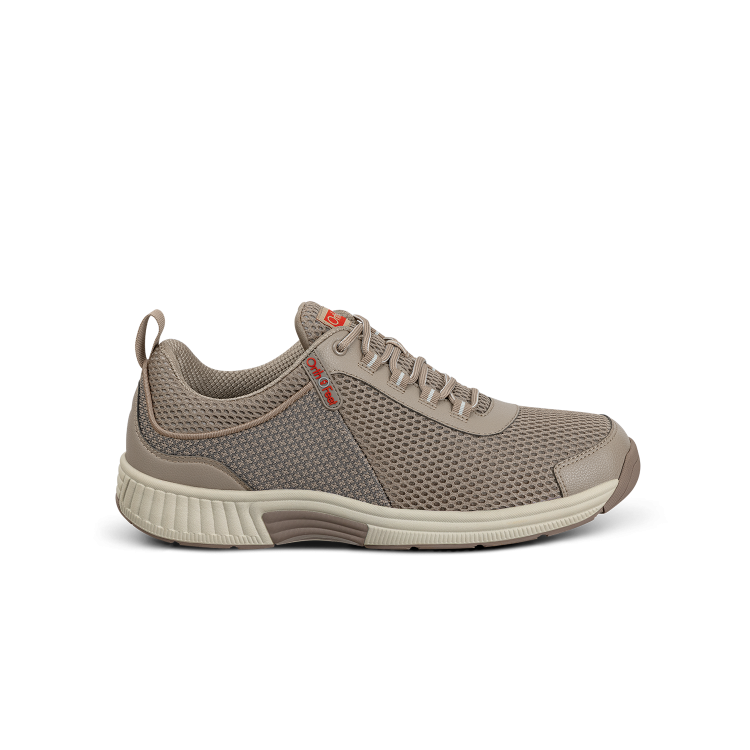 Orthofeet Shoe Edgewater Women’s Comfort Walking Shoe - Taupe - Generous Fit