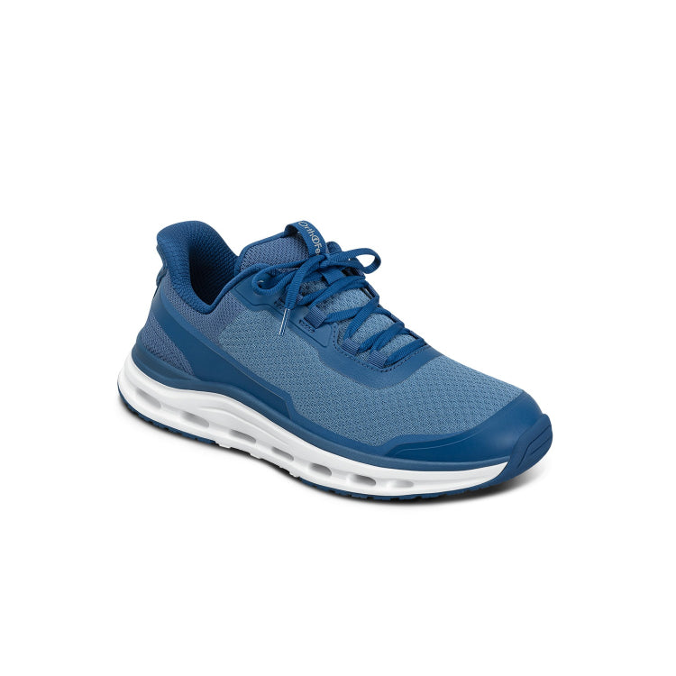 Orthofeet Shoe Journey Men’s Hands-Free Sneaker - Blue - Comfort Slip-On