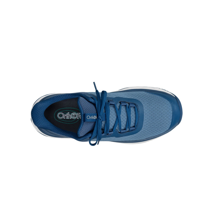 Orthofeet Shoe Journey Men’s Hands-Free Sneaker - Blue - Comfort Slip-On