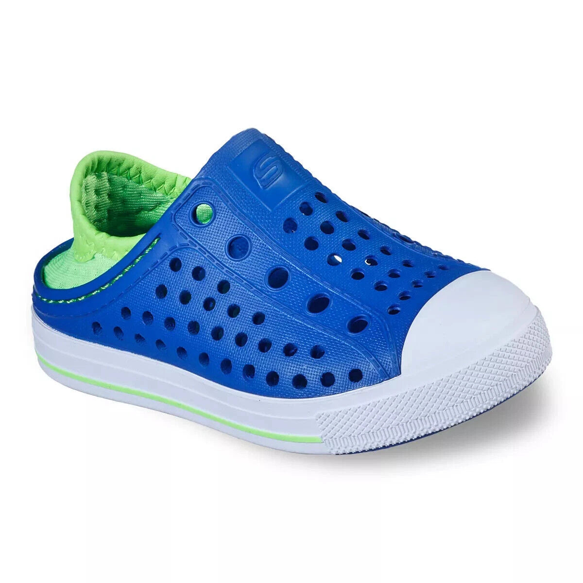 Skechers Kids Foamies: Guzman Steps - Aqua Surge Water Shoes | Blue/Lime