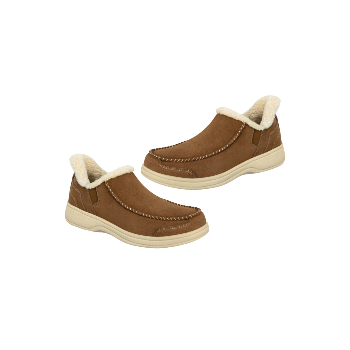 Orthofeet Men's Vito Hands-Free Slippers – Chestnut