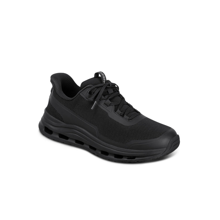 Orthofeet Shoe Journey Men’s Hands-Free Sneaker - Black/Black  - Ergonomic Slip-On