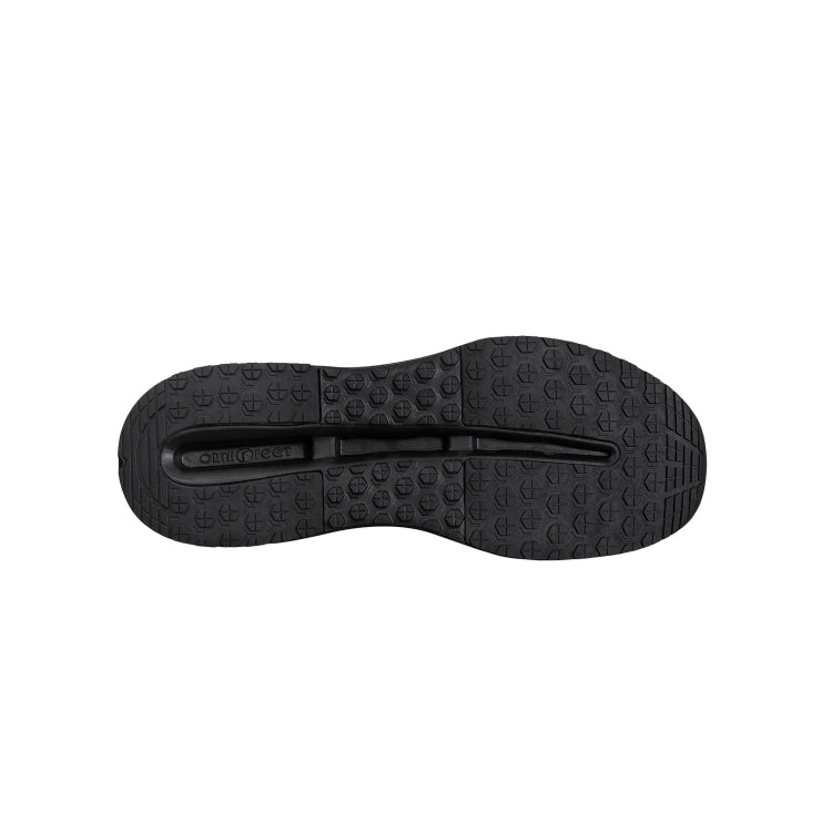 Orthofeet Shoe Journey Men’s Hands-Free Sneaker - Black/Black  - Ergonomic Slip-On