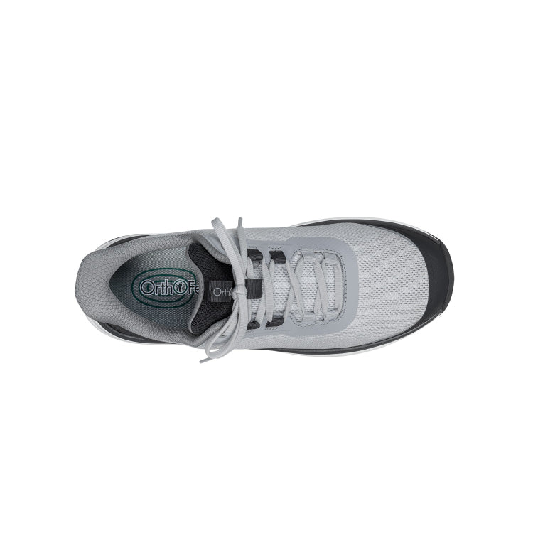 Orthofeet Shoe Journey Men’s Hands-Free Sneaker - Gray/Black - Structured  Slip-On
