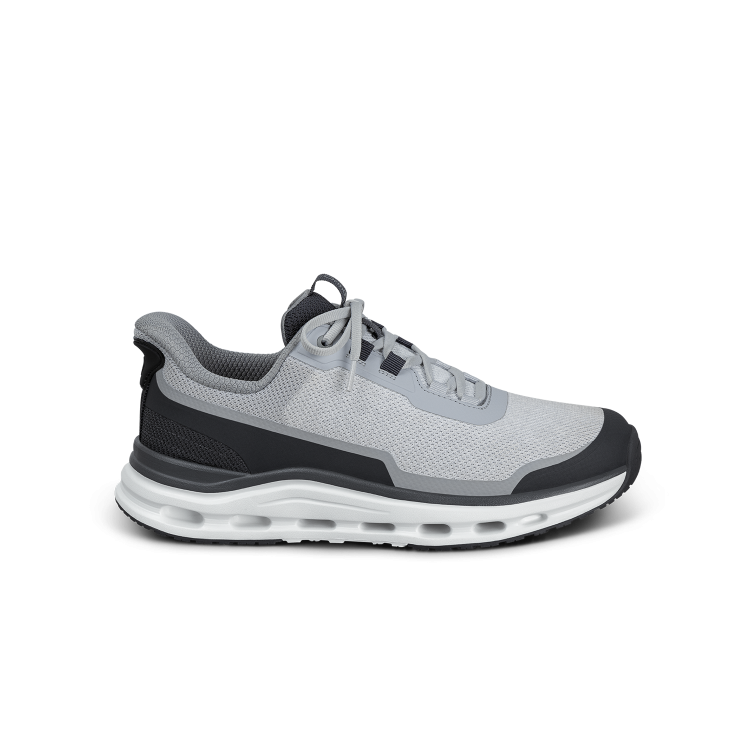 Orthofeet Shoe Journey Men’s Hands-Free Sneaker - Gray/Black - Structured  Slip-On