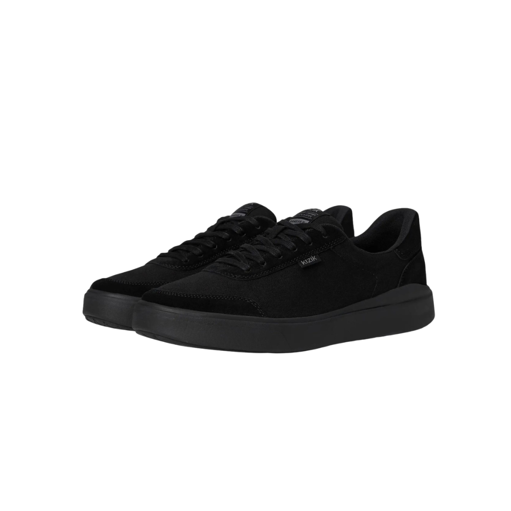 Kizik Men’s Prague 2 Hands-Free Canvas Slip-On Sneakers – Blackout