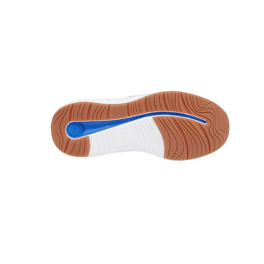 Kizik Men’s London Hands-Free Slip-On Sneakers – Bright White / Supersonic