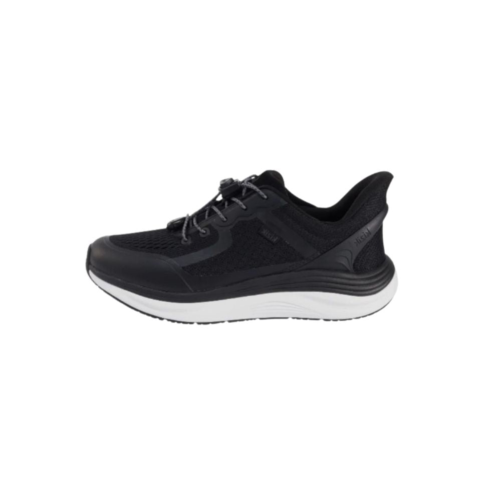 Kizik Women’s London Lightweight Hands-Free Walking Shoes – Black / White